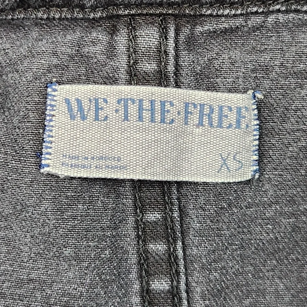 We The Free Coverall Jumpsuit Womens XS Black Short Sleeve Boho - Picture 7 of 16